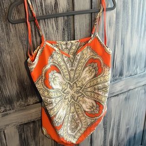 Handkerchief tank. Silk. Handwash.